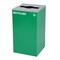 Alpine Industries 87 Gal. 3-Stream Steel Blue Mixed, Green Recycling, and Black Commercial Trash Can Station ALP4450-BLK-KIT40 - alternate 8